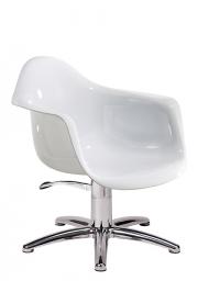 Кресло Cindy (Белое) база с гидравлическим подъемником на пятилучие